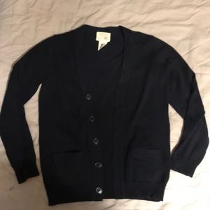 Boys J. Crew Crewcuts Cardigan Black 6/7